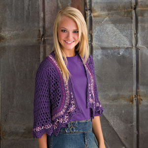 Sparkling Lace Shrug - Annie's Publishing