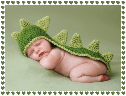 Dinosaur Baby HatPhoto courtesy of Too Cute Crochet