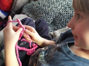 Flamingo Bites the Yarn