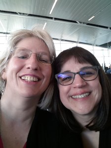 Tired but Happy. Selfie of Us at Airport.
