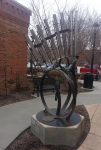 Musical Sculpture around the corner from LYS