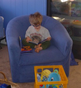 Reading Chair in Boys' room when it was new.