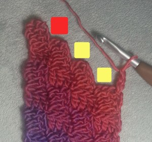 Beginning Decreases for 2nd Corner