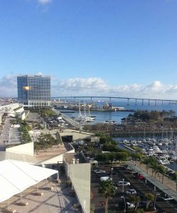 View out hotel window