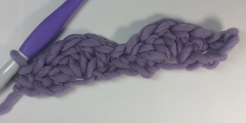 Shells worked into chain