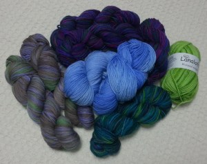 Pile of Yarn from Scotts Bluff Valley Fiber Arts Fair