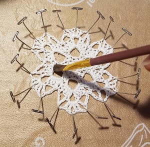 Painting on stiffener - Andee Graves M2H Designs